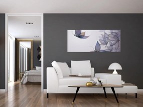 Obraz - Kreslené motýle (120x50 cm)