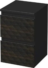 Kúpeľňová skrinka nízka SAT Cube Way 32,5x51x33 cm hnedá mat CUBE3DN322ZHP
