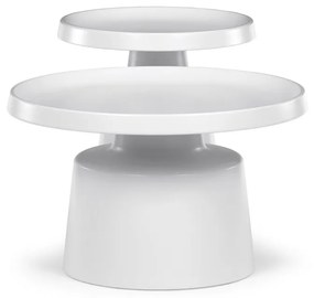 F4114 WT súprava konferenčných stolíkov, biela, 2ks