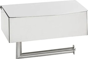 Bemeta Design Držiak toaletného papiera, so skrinkou, nerez, brus - 101012175
