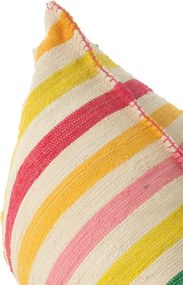 Farebný sedací vak z recyklovanej bavlny Cocoon Stripes - 150*100*40 cm
