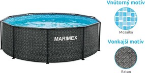 Marimex | Bazén Marimex Florida 3,05x0,91 m so zabudovaným skimmerom - motív RATAN | 10340315