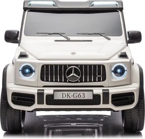 LEAN CARS Elektrické autíčko Mercedes G63 XXL biele 4x4 24V