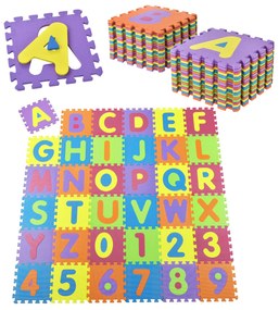 Juskys Detské puzzle 36 častí od A po Z a od 0 po 9