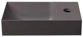 Tmavohnedé betónové umývadlo 31x17 cm Piccolino – Sapho