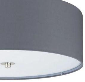 Eglo 55277 - Stropné svietidlo PASTERI 3xE27/25W/230V pr. 47,5 cm sivá