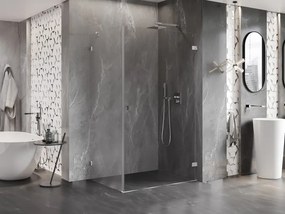 Mexen Lunar-B, pravý výklopný sprchový kút 85 x 70 cm, 8mm číre sklo, chrómový profil, 832-085-070-01-00-P
