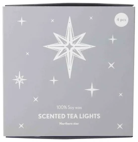 Pluto Design Vonné čajové sviečky – set 4 ks