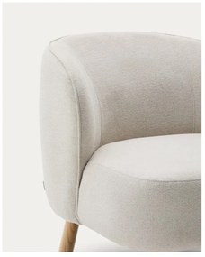 Krémové ženilkové kreslo Ulit – Kave Home