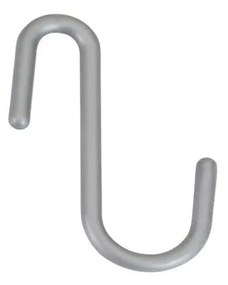 Závesné plastové háčiky v súprave 6 ks v striebornej farbe City – Metaltex