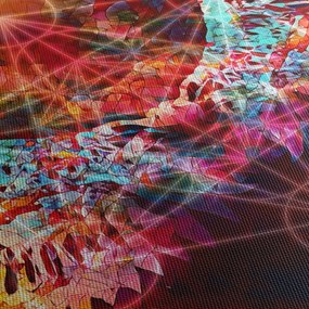 Obraz - Merkaba s krídlami, abstrakcia (70x50 cm)