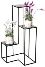 Stojan na kvety KASKADA 85x40 cm čierna