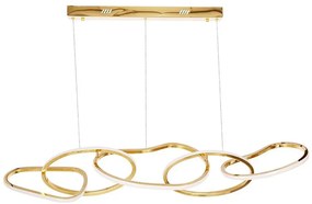 LED luster na lane ANNELI LED/45W/230V 125 cm zlatý