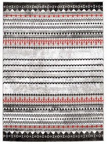 Dekorstudio Moderný koberec MODA SOFT sivo červený 1136 Rozmer koberca: 80x150cm
