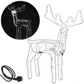 Záhradný sob s pohyblivou hlavou LED 115 cm SPRINGOS CL1227