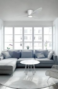 Stropná ventilátor Veneti CCT biele s LED stmievateľný
