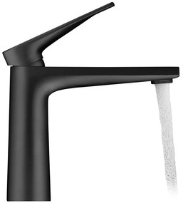 DURAVIT Tulum by Starck páková umývadlová batéria bez odtokovej súpravy, výška výtoku 122 mm, čierna matná, TU1020002046