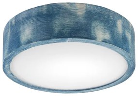 Brilagi - Stropné svietidlo PINO 1xE27/15W/230V borovica/modrá pr. 27,5 cm