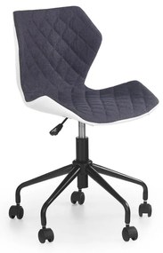 Kancelárska stolička MUNA biela/sivá