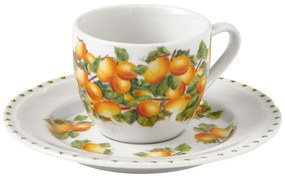 Súprava 4 porcelánových šálok s tanierikmi Brandani Le Primizie