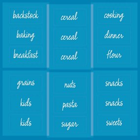 Nálepky na potraviny iDesign The Home Edit