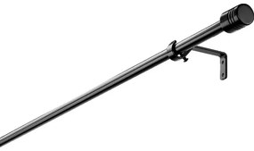 Garniža čierna 100-200 cm Ø 13/16 mm