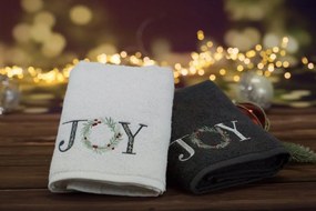 Bavlnený vianočný uterák biely JOY Šírka: 50 cm | Dĺžka: 90 cm