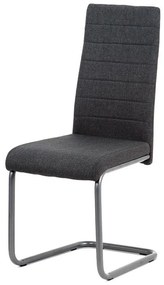 Autronic -  Jedálenská stolička DCL-400 GREY2, sedák šedá latka/nohy anthrazit
