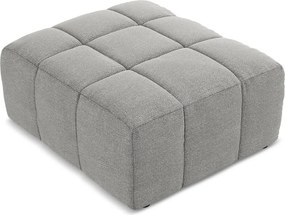 Sivá podnožka z textílie buklé Aloha – Makamii