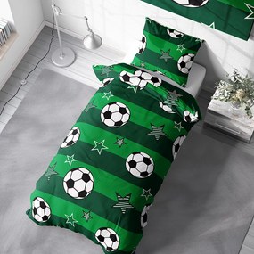 TipTrade Bavlnené obliečky 140x200 + 70x90 cm - Futbal