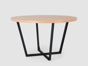 Jedálenský stôl MAPLE BASIC - Priemer: 120cm,RAL9005-Čierna