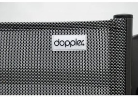 Doppler ACTIVE čiernostrieborné - záhradné relaxačné polohovacie kreslo