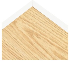 Biela vysoká komoda v dekore duba 95x120 cm Arista – Teulat