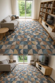 Ayyildiz, AKCIA: 100x450 cm Metrážny koberec Royal 4808 Brown, šíře, viacfarebná, juta, textil, detská izba