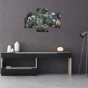 Obraz - Maľovaný vzor džungle (90x60 cm)