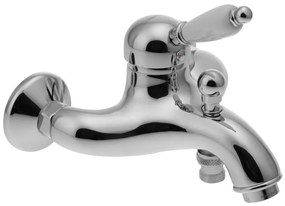 Nástenná vaňová batéria v striebornej farbe (2 výstupy) Kirké White – Sapho