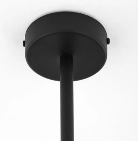 Jupiter 1975 - Luster na tyči MOKA 4xGU10/10W/230V + 4xG9/10W/230V čierna/chróm