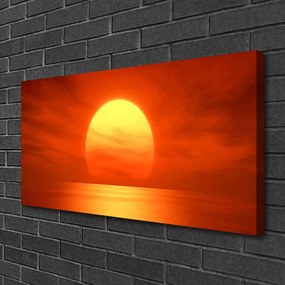 Obraz Canvas Západ slnka more 120x60 cm