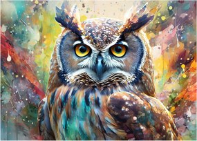 Obraz - Maľba sovy (70x50 cm)
