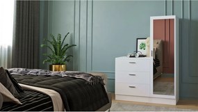 Komoda so zrkadlom Coco White