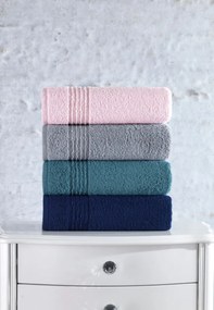 Sada ručníků Asorti 50x90 cm šedá/modrá/růžová/zelená