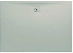LAUFEN Pro obdĺžniková sprchová vanička z materiálu Marbond, odtok na dlhšej strane, 1400 x 1000 x 30 mm, svetlá šedá, H2119540770001