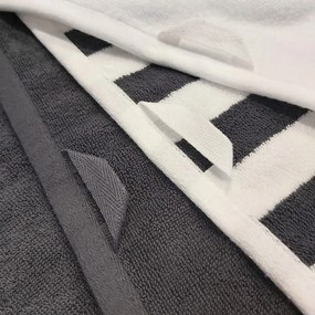 Vandyck Uterák Verona Stripes Off black - 60x110 cm