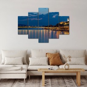 Obraz Bratislavy s hradom (150x105 cm)