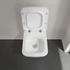 VILLEROY &amp; BOCH Collaro Combi-Pack, závesné WC s DirectFlush + WC sedátko s poklopom SlimSeat (wrapover), s QuickRelease a Softclosing, biela alpská, s povrchom CeramicPlus, 4626RSR1