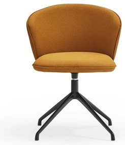 Čalúnené jedálenské kreslá v súprave 2 ks v horčicovej farbe Add – Teulat