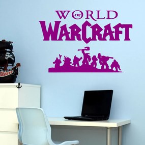 Veselá Stena Samolepka World of Warcraft Farba: fialová, Veľkosť: 60 x 39 cm