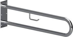 Bemeta Design HELP: Madlo, 900 mm, v tvare U, s držiakom TP, bez krytky, nerez, lesk - 301907331