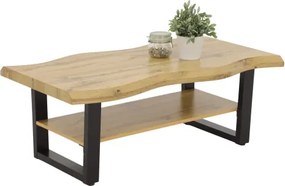 Konferenčný stolík Gabriel, divoký dub, optika masívu%