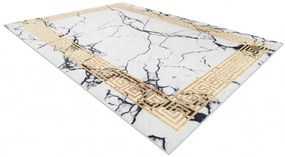 Dywany Łuszczów, Kusový koberec ANDRE Marble 1126, 160x220, biela, chodba / predsieň